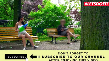 Niemiecka aktorka porno poderwała młodego kumpla do ruchania na ulicy Thumb