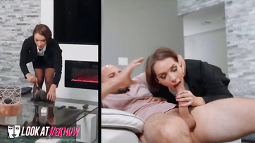 Pokazała swojemu klientowi z wielkim kutasem, jak pyszna jest jej cipka Thumb