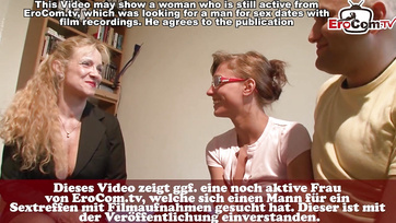 Doświadczona starsza pani pomogła niemieckiej parze z ich pierwszym filmem porno na planie Thumb